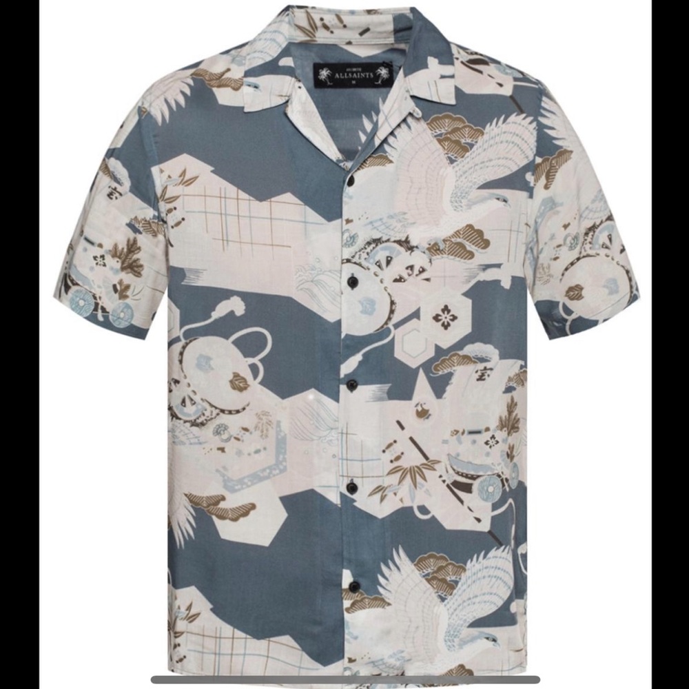 AllSaints Kahana Patterned Shirt. Small.